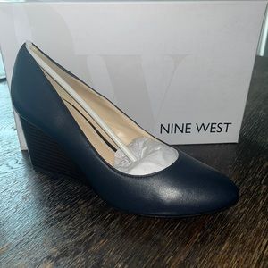 Nine West Jazzin Almond Toe Wedges NWT